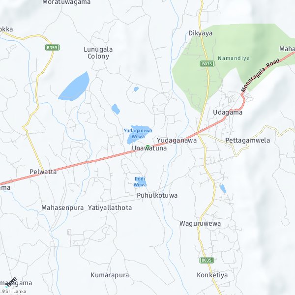 HERE Map of Unawatuna, Sri Lanka